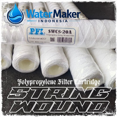 pp string wound cartridge filter benang 5 micron 20 inch PP Yarn