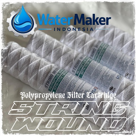 pp string wound cartridge filter benang 5 micron 40 inch