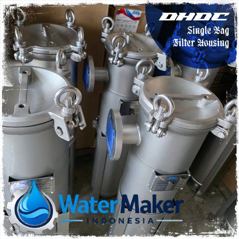 dhdc series single bag filter housing stainless steel 304 316l